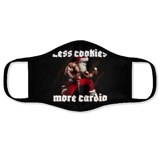 Muscle Santa Face Masks – Christmas Workout Apparel