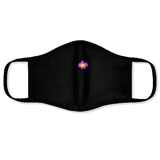 Pink Meadow Flower Spring Summer Grass Flowers Face Masks