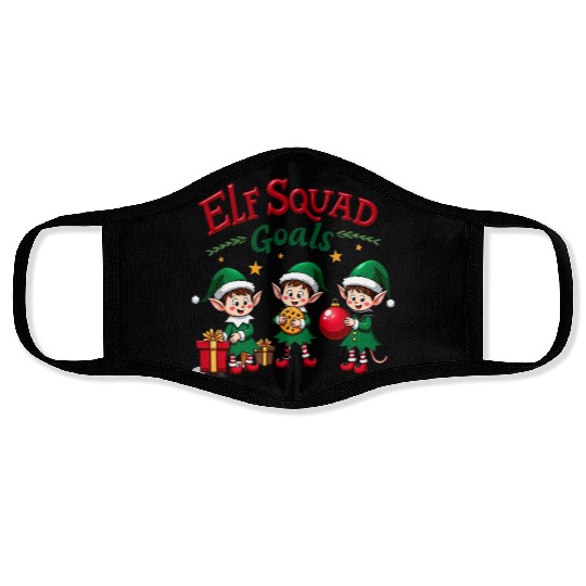 Elf Squad Goals Face Masks