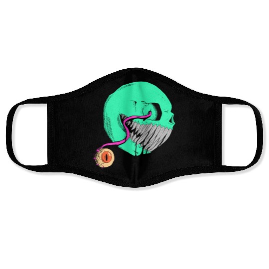 Cringe Zombie Pac Man Face Masks