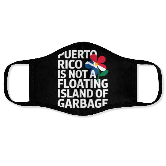 Puerto Rico Pride Bold Awareness Statement Face Masks