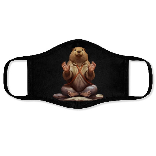 Beaver Yoga Face Masks