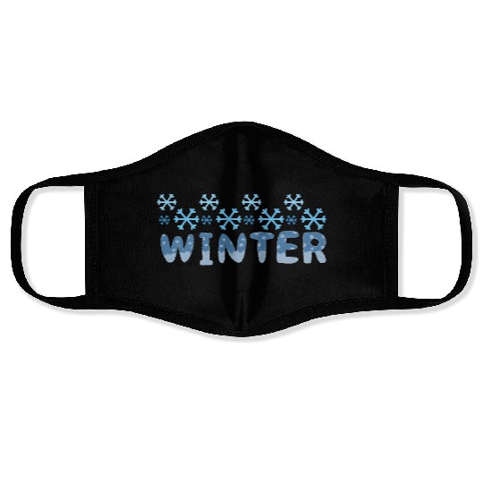 Winter snow gift Face Masks