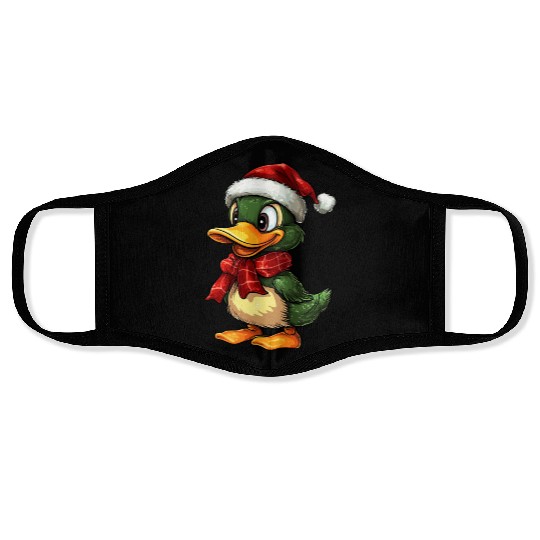 Christmas duck Face Masks