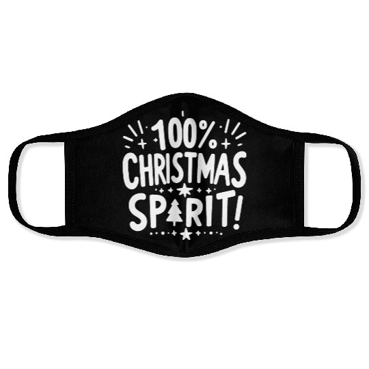 100% Christmas Spirit Face Masks