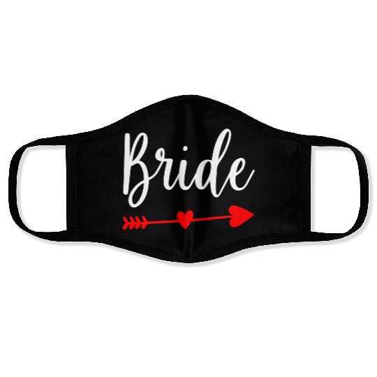 Bride Wedding Engagement Bachelorette Party Face Masks