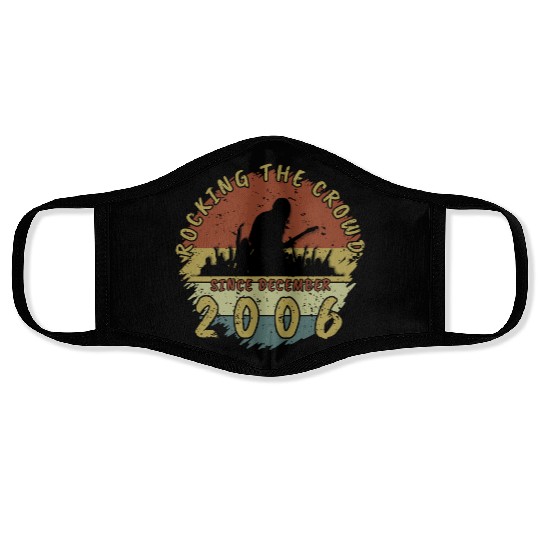 18th birthday Rocking this planet GIT 12/2006 Face Masks