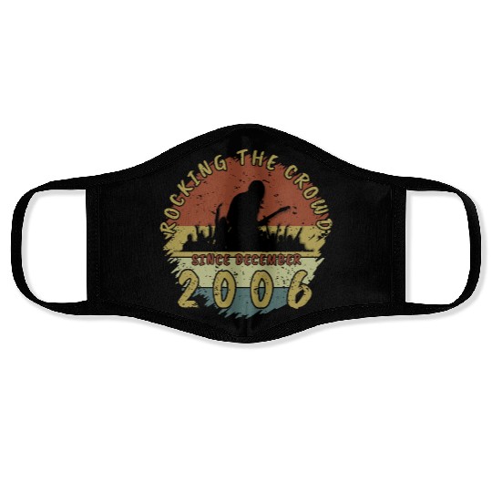 18th birthday Rocking this planet GIT 12/2006 Face Masks