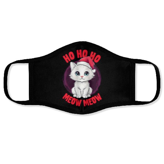 Ho Ho Ho, Meow Meow: Cute Christmas Cat Face Masks