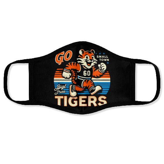 Small Town, Big Pride: Go Tigers! Face Masks