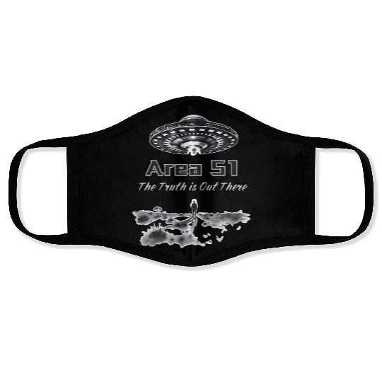 The Truth is Out There: Area 51 - Alien Invasion Face Masks