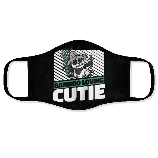 Bamboo Loving Cutie Panda Bear Friend Giant Panda Face Masks