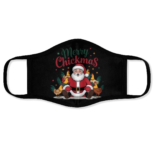 Santa Christmas, Merry Christmas Face Masks
