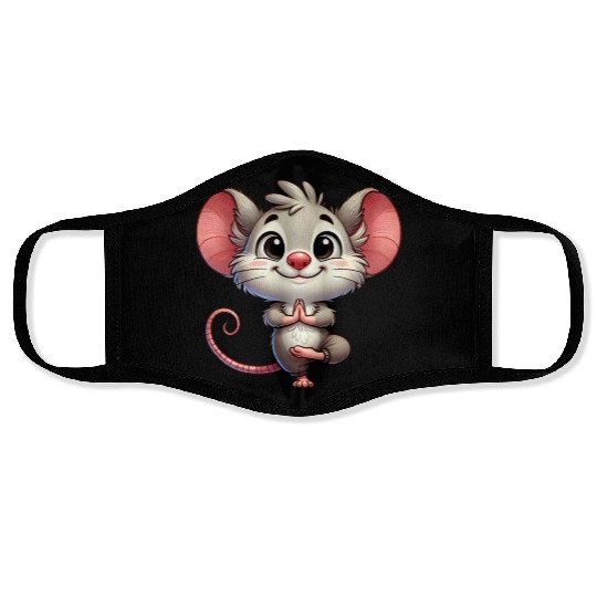 Mouse Yoga Meditation Zen Relaxation Workout Face Masks