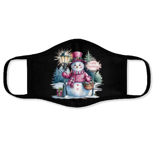 Snow Christmas, Christmas Retro, Merry Christmas Face Masks