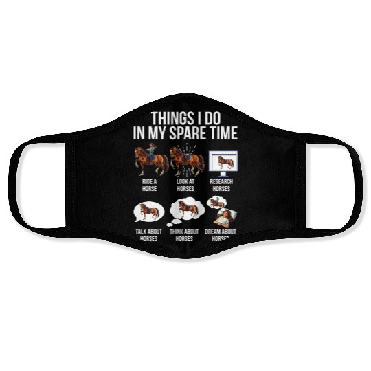 Horse-Face Masks Women Things I Do In My Spare Time