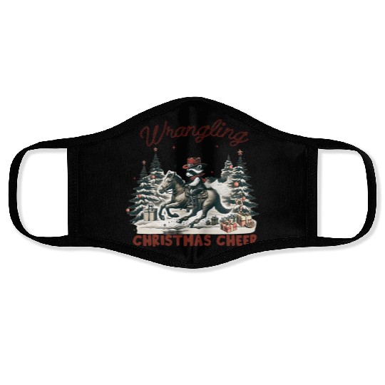 Merry Christmas Tree, Christmas Vintage Face Masks