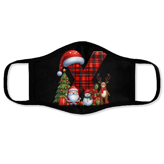 Merry Christmas, Christmas Retro Face Masks