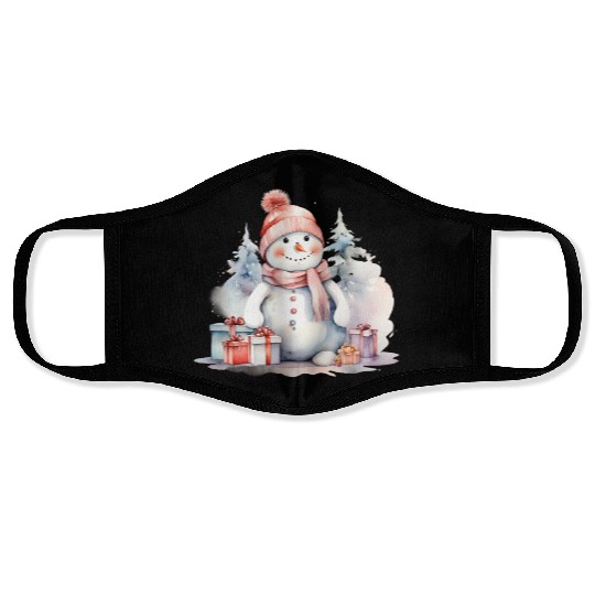Snowman Christmas, Merry Christmas Face Masks