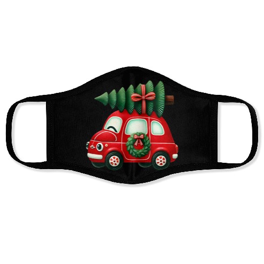 Merry Christmas, Christmas Vintage Face Masks