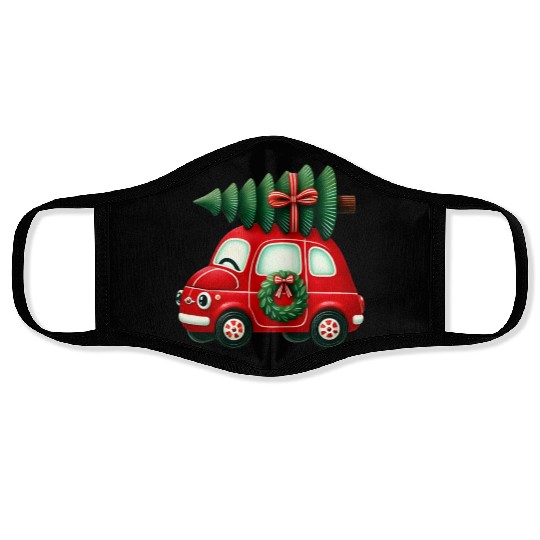 Merry Christmas, Christmas Vintage Face Masks