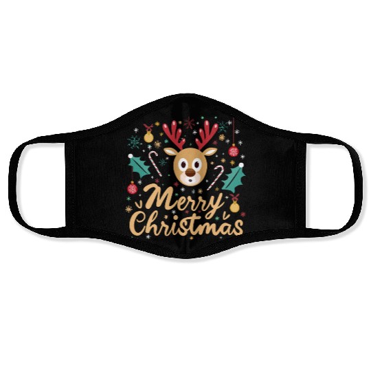 Christmas Reindeer Face Masks