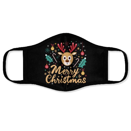 Christmas Reindeer Face Masks
