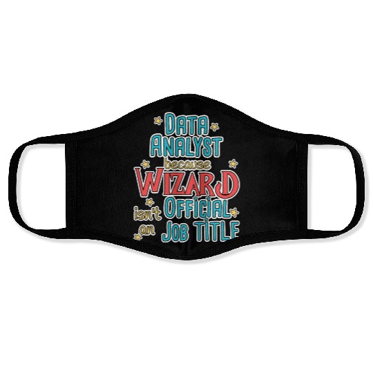 Data Analyst Wizard Data Science Face Masks