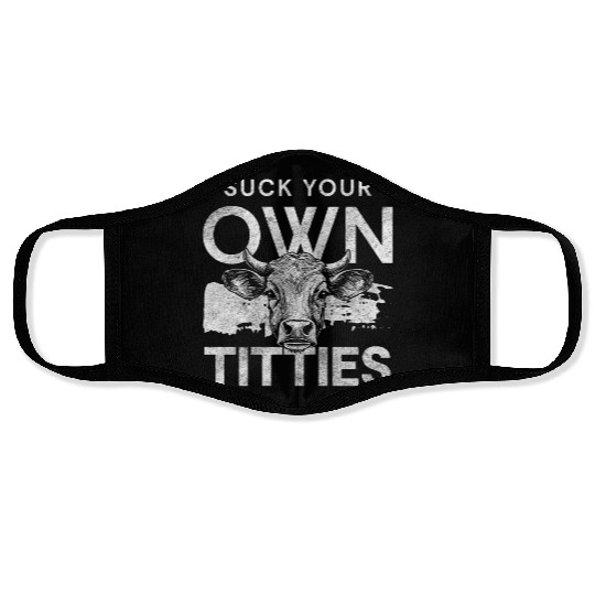 Cow Animal Moo Grazing Animal Face Masks