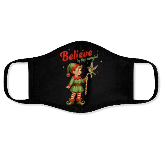 Believe Christmas, Christmas Retro Face Masks