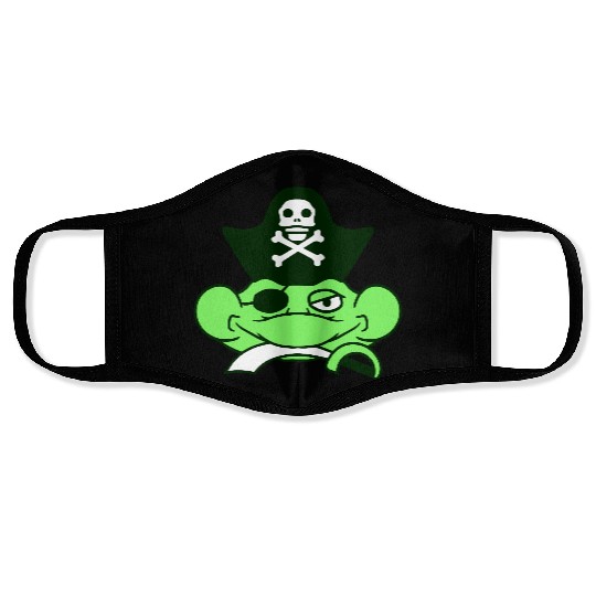 Frog Captain Hat Toad Funny Cool Comic Cartoon Fun Face Masks
