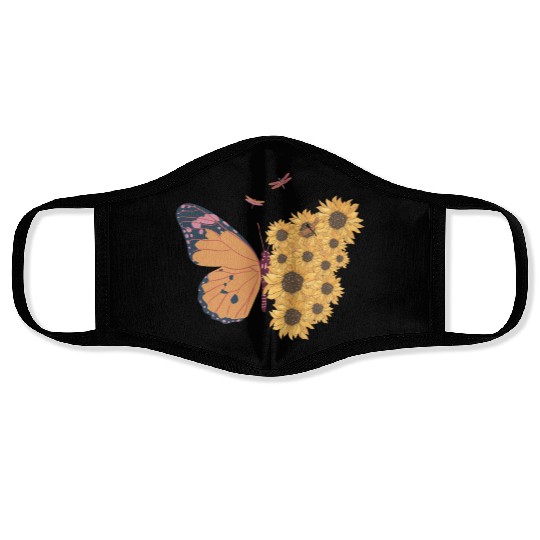 Butterfly design products Face Masks