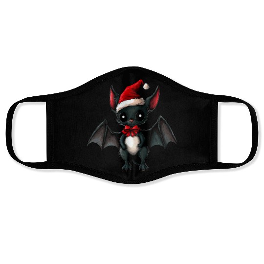 Christmas bats Face Masks