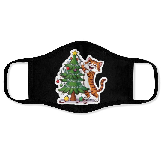 Climbing the Christmas Spirit Face Masks