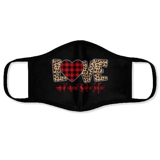 Valentine Retro, Happy Valentines Day Face Masks