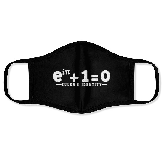 Math Humor Equation Euler's Identity Math Nerd Face Masks