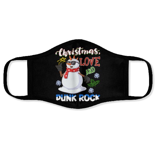 Rocky Christmas: Santa Claus Concert In Punk Rock Face Masks