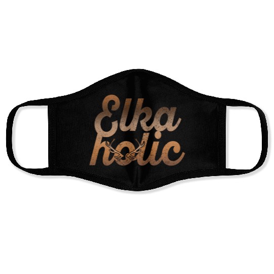 Elk Hunting Elkaholic Hunters Face Masks