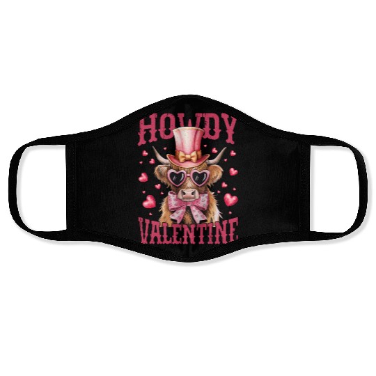Howdy Valentine Face Masks