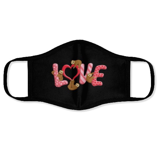 Valentines Day, Valentine Retro Face Masks