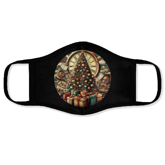 Reindeer Snowball Fight Christmas Fun Face Masks