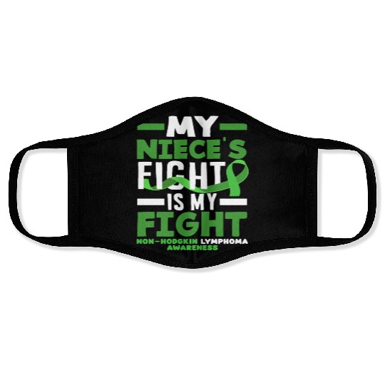 Non-Hodgkin Lymphoma Awareness My Niece Fight Face Masks