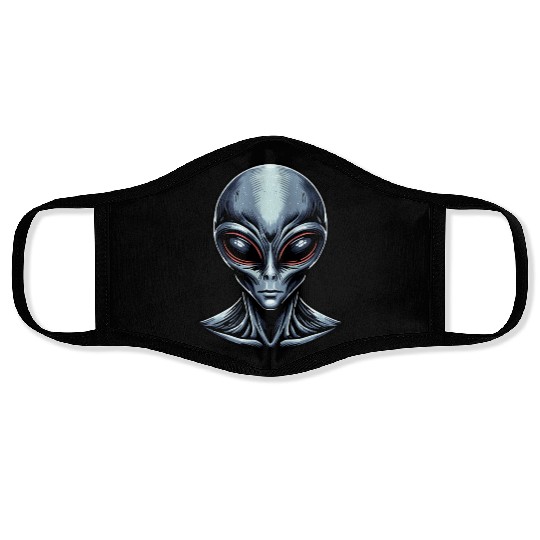 Grey Alien Face Masks