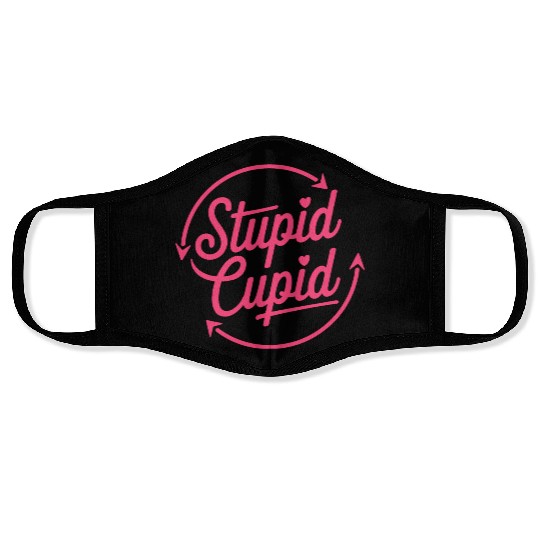 Stupid Cupid Sublimation Face Masks