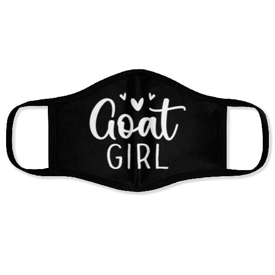 Goat Girl Goat Lovers Dog Lover Farmer Face Masks