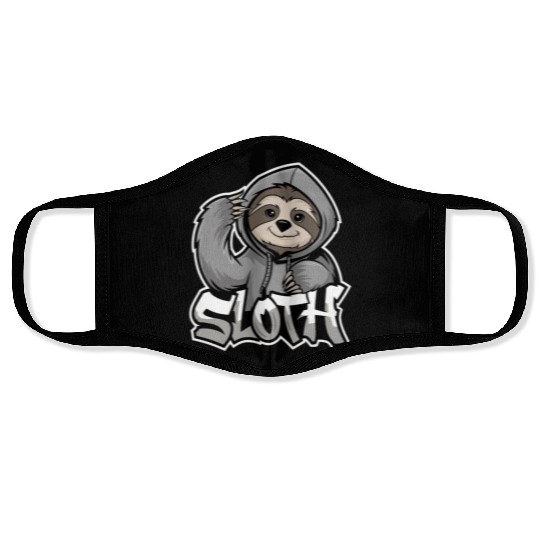 Sloth Hip-Hop Urban Style Funny Animal Face Masks