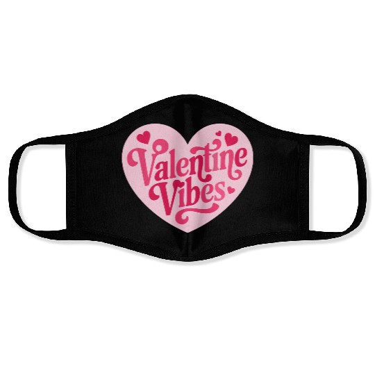 Valentines Day, Retro Valentine, Coquete Valentine Face Masks