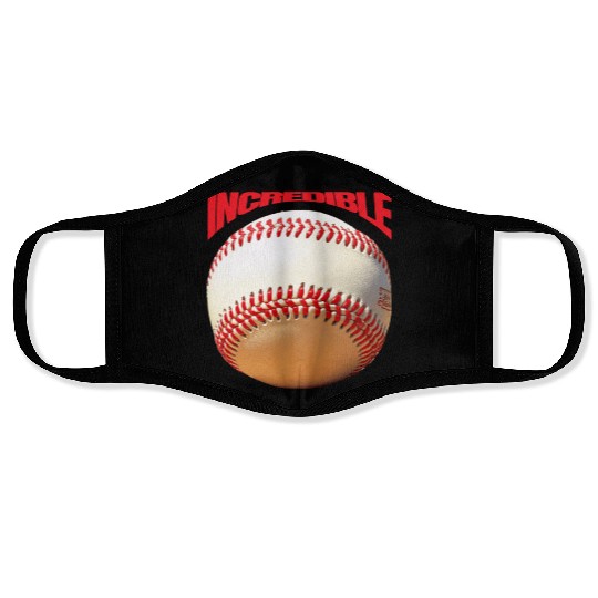 3D Baseball with Related Phrase Design Face Masks