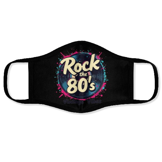 Rock The 80's 80s Party Retro Look 80s Face Masks