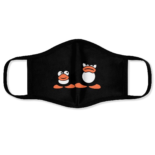 Penguin Two Friends 2 Team Big Brother Angry Crew Face Masks
